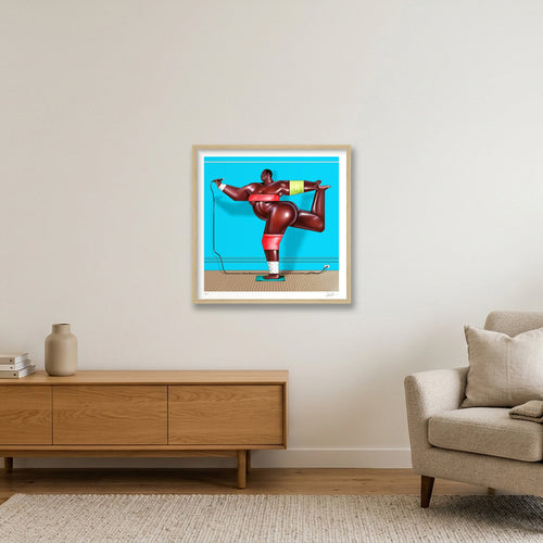 ISLAND LIFE — 50×50cm, 20×20" Oak Frame