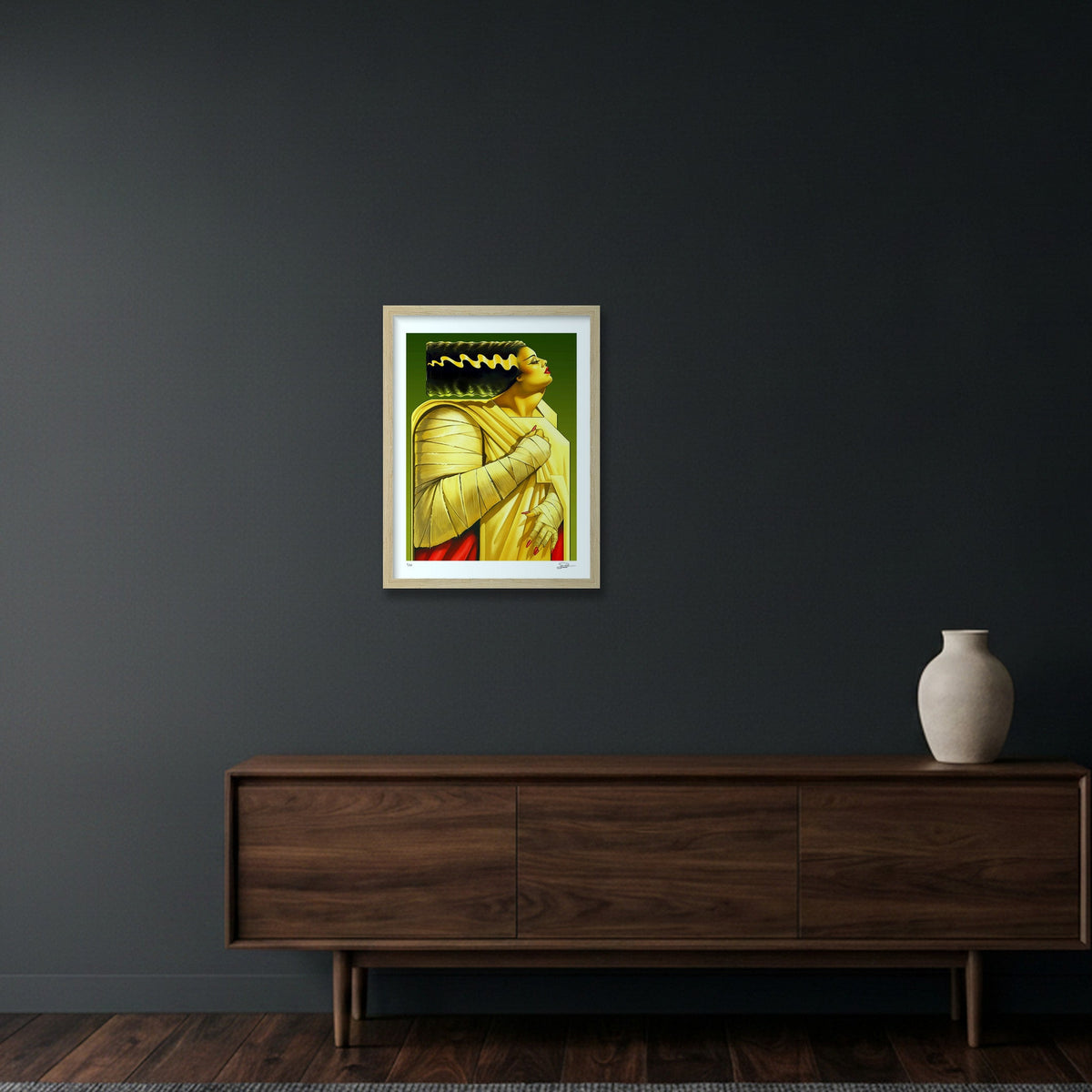 THE BRIDE — 30×40cm, 12×16" Oak Frame