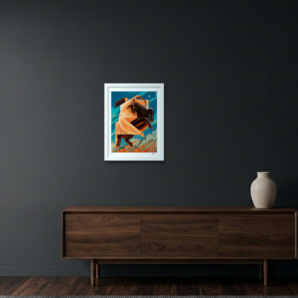 ME & THE DEVIL — 30×40cm, 12×16" White Frame