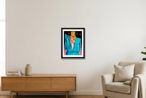 I SAW YOU CRYING — 30×40cm, 12×16" Black Frame