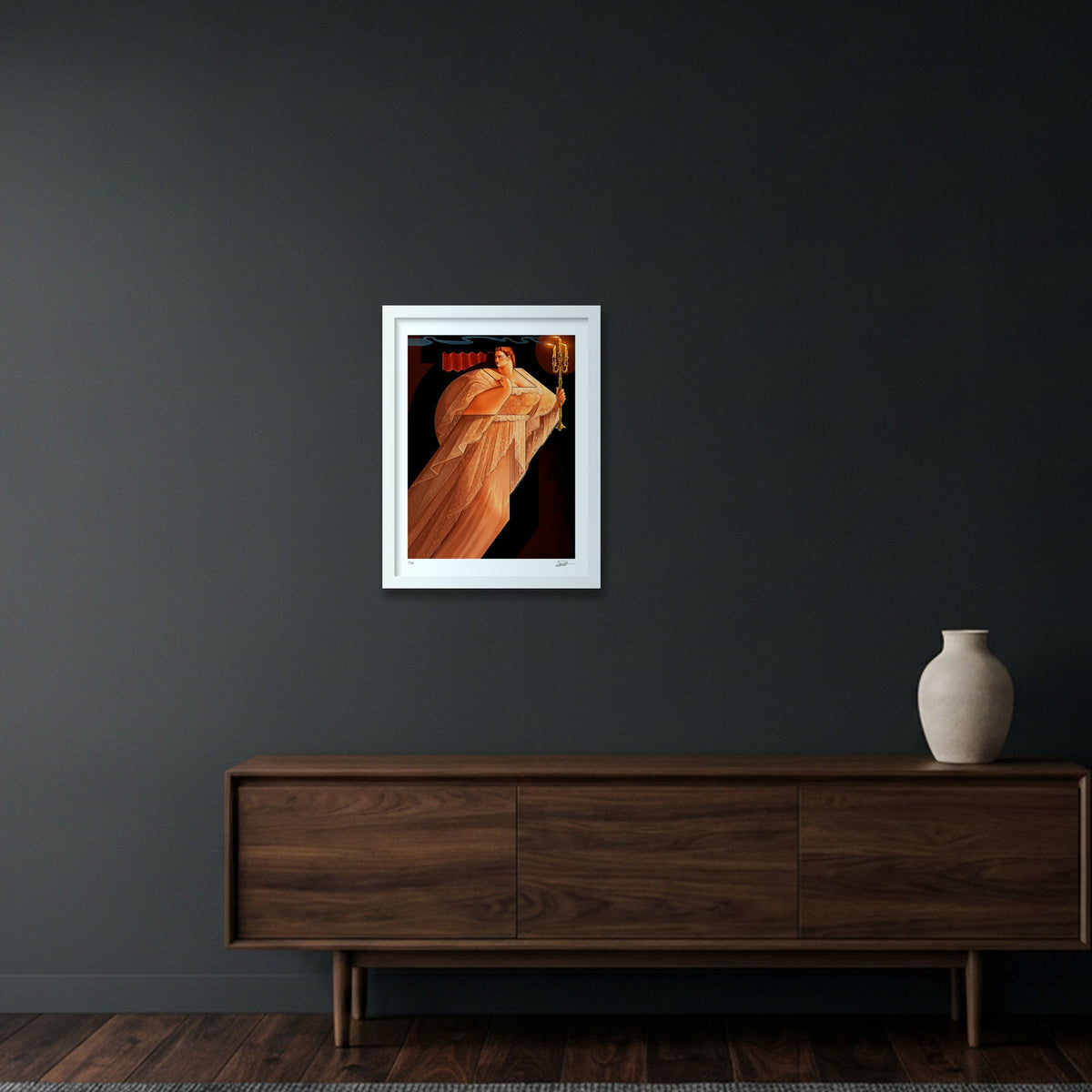 THE NIGHTMARE — 30×40cm, 12×16" White Frame