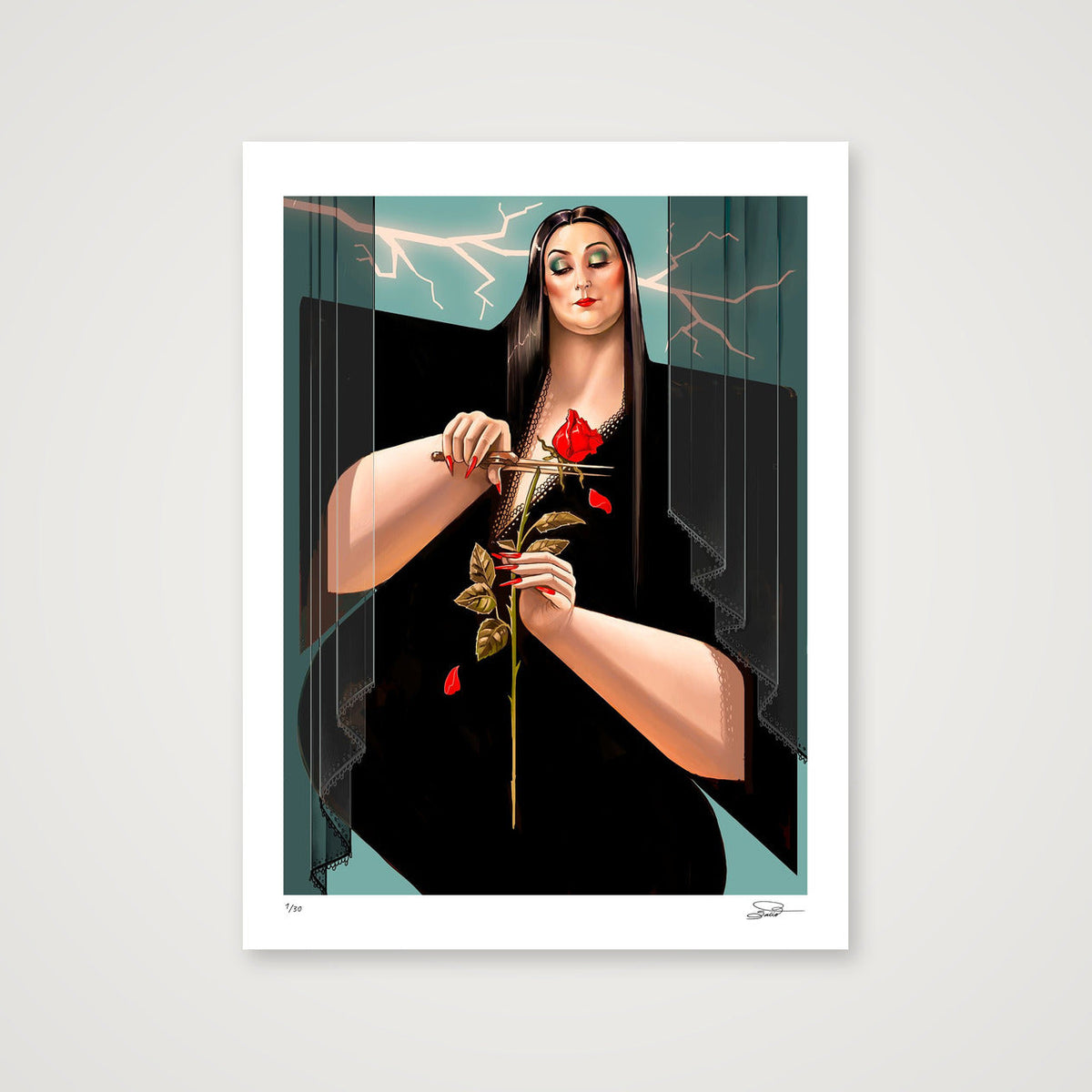 MORTICIA — 30×40cm, 12×16" Print only