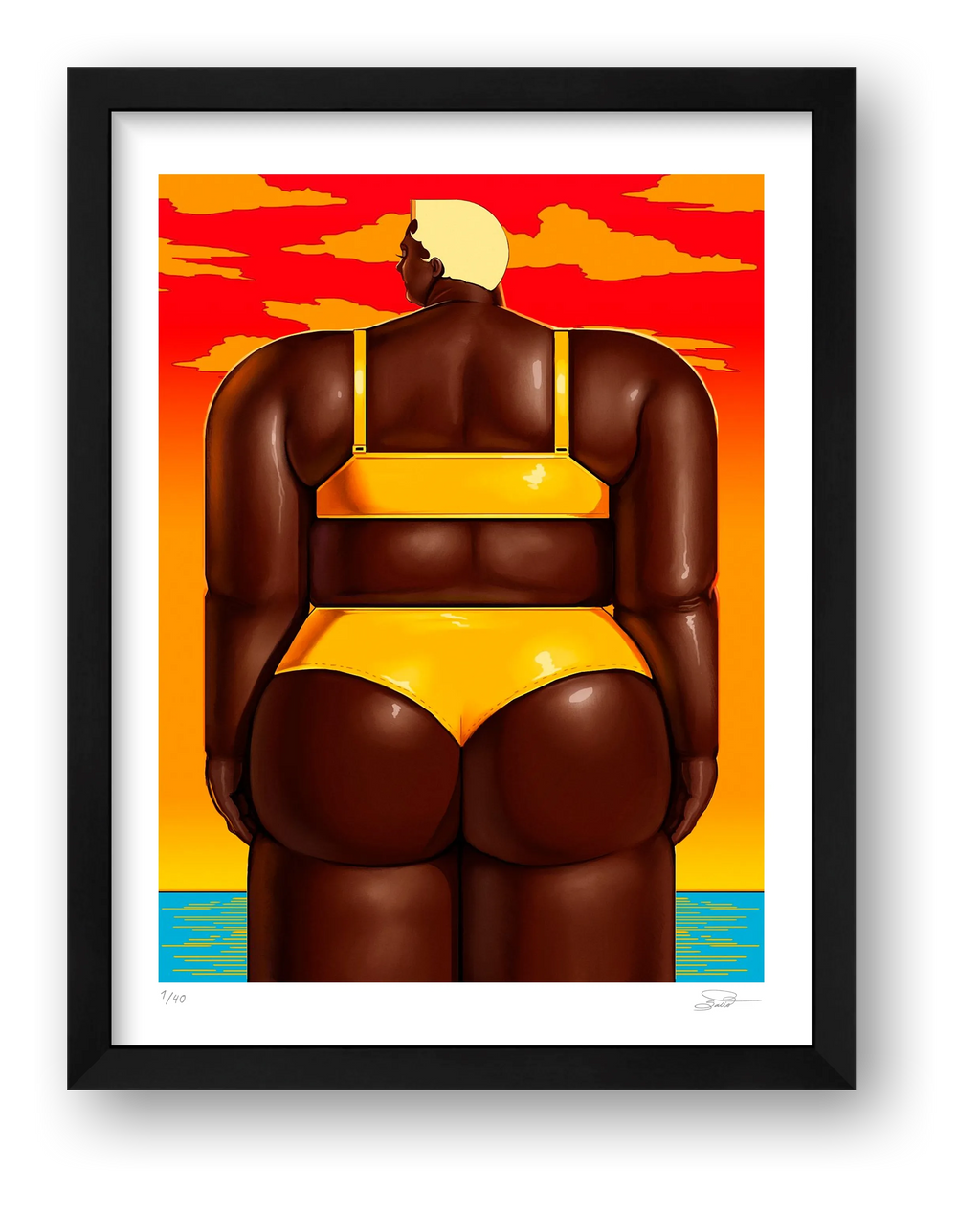 THE BEACH — framed