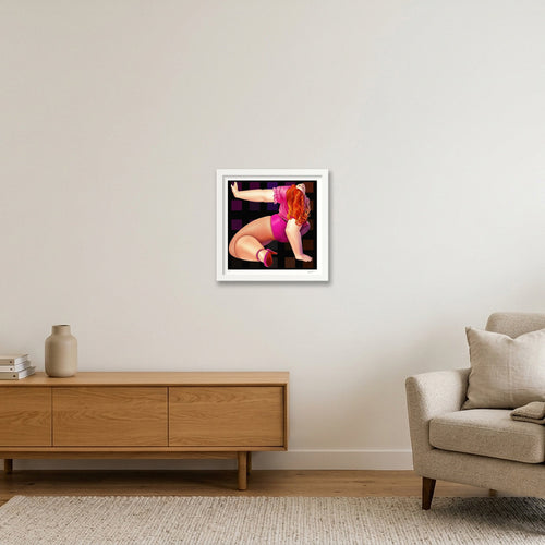 CONFESSIONS ON A DANCE FLOOR — 30×30cm, 12×12" White Frame