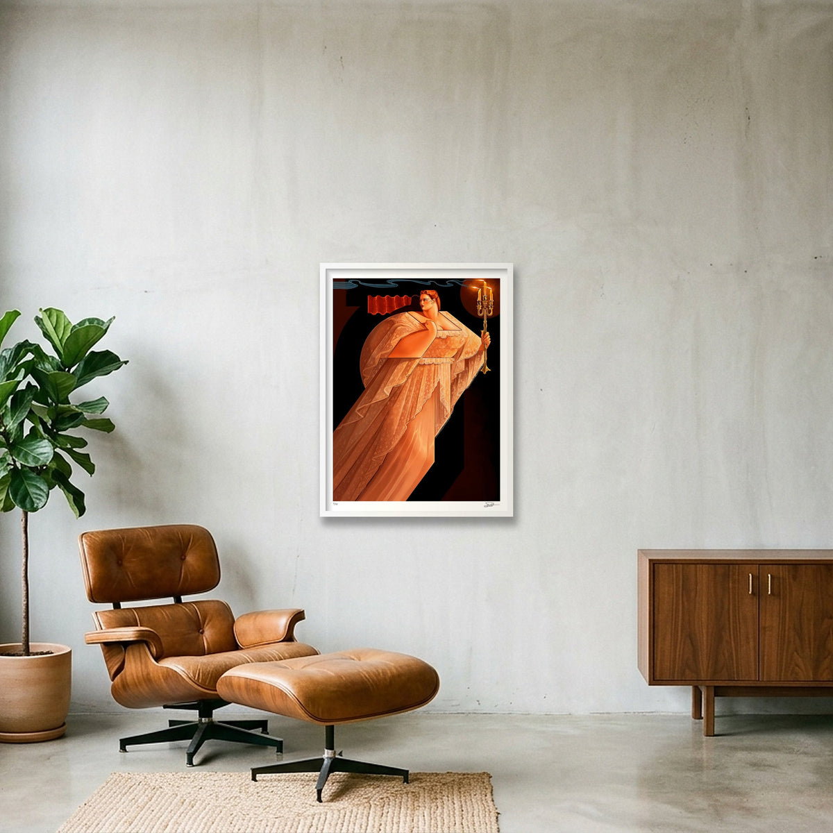 THE NIGHTMARE — 60×80cm, 24×31" White Frame