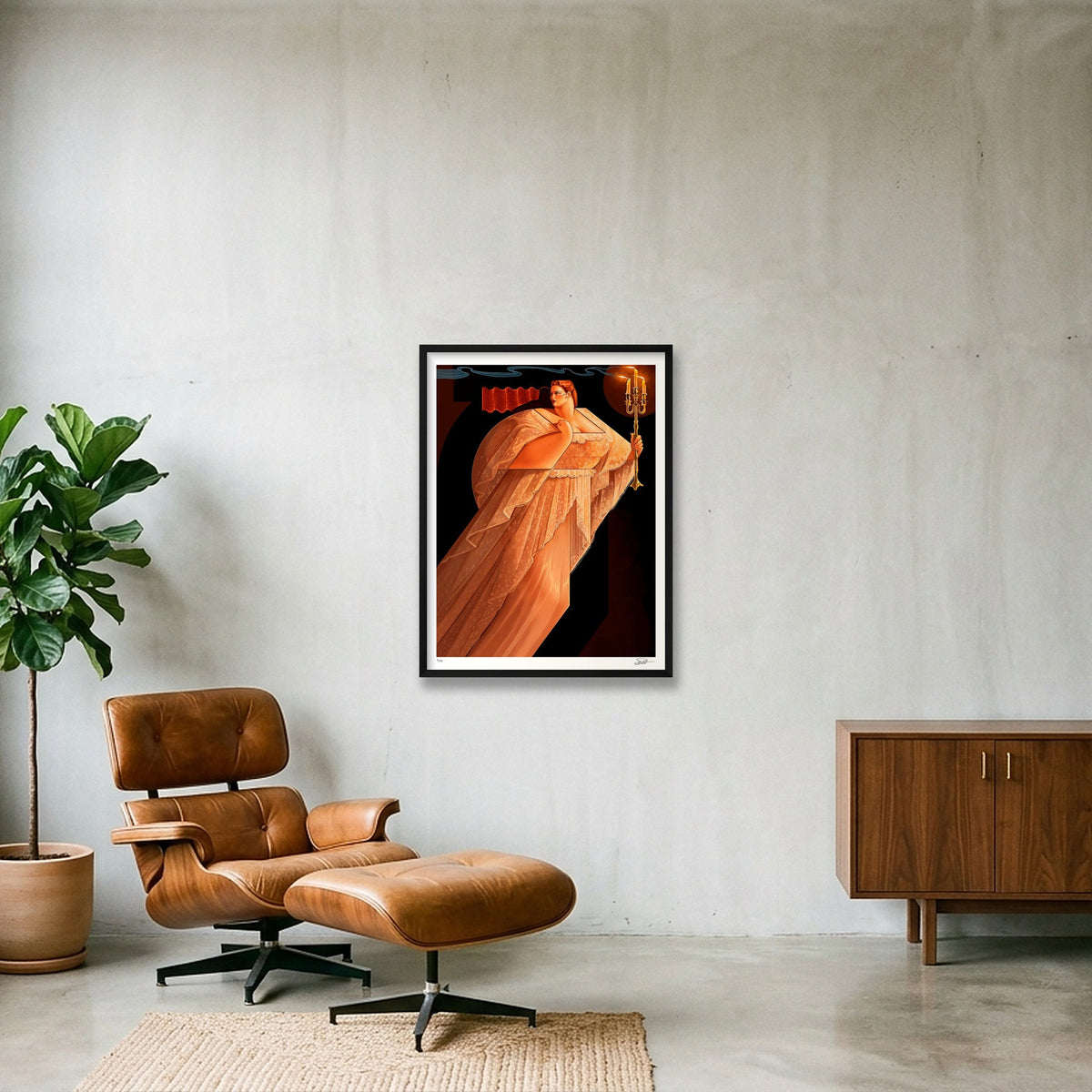 THE NIGHTMARE — 60×80cm, 24×31" Black Frame
