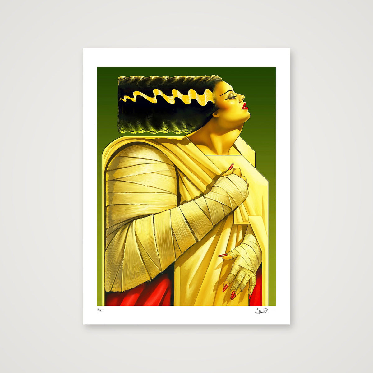 THE BRIDE — 30×40cm, 12×16" Print only