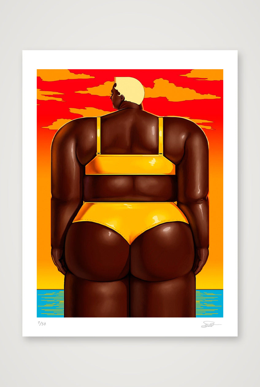 THE BEACH — 18×24cm, 7×9" Print only