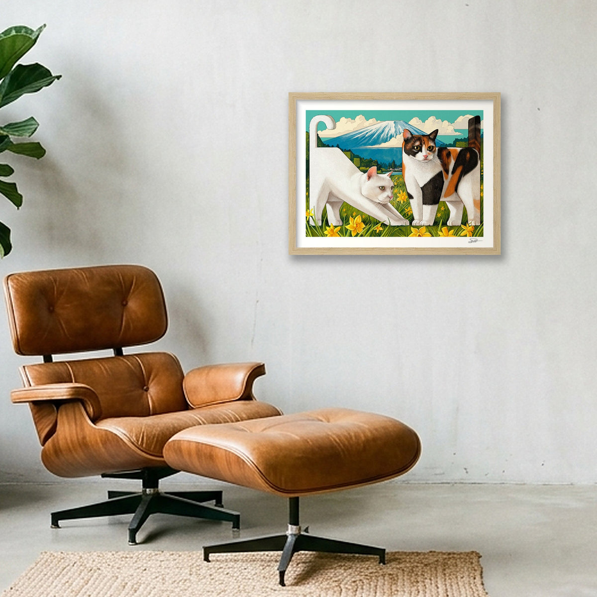 FUR REAL! — 40×30cm, 16×12" Oak Frame