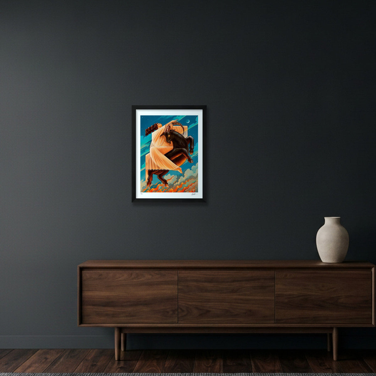 ME & THE DEVIL — 30×40cm, 12×16" Black Frame